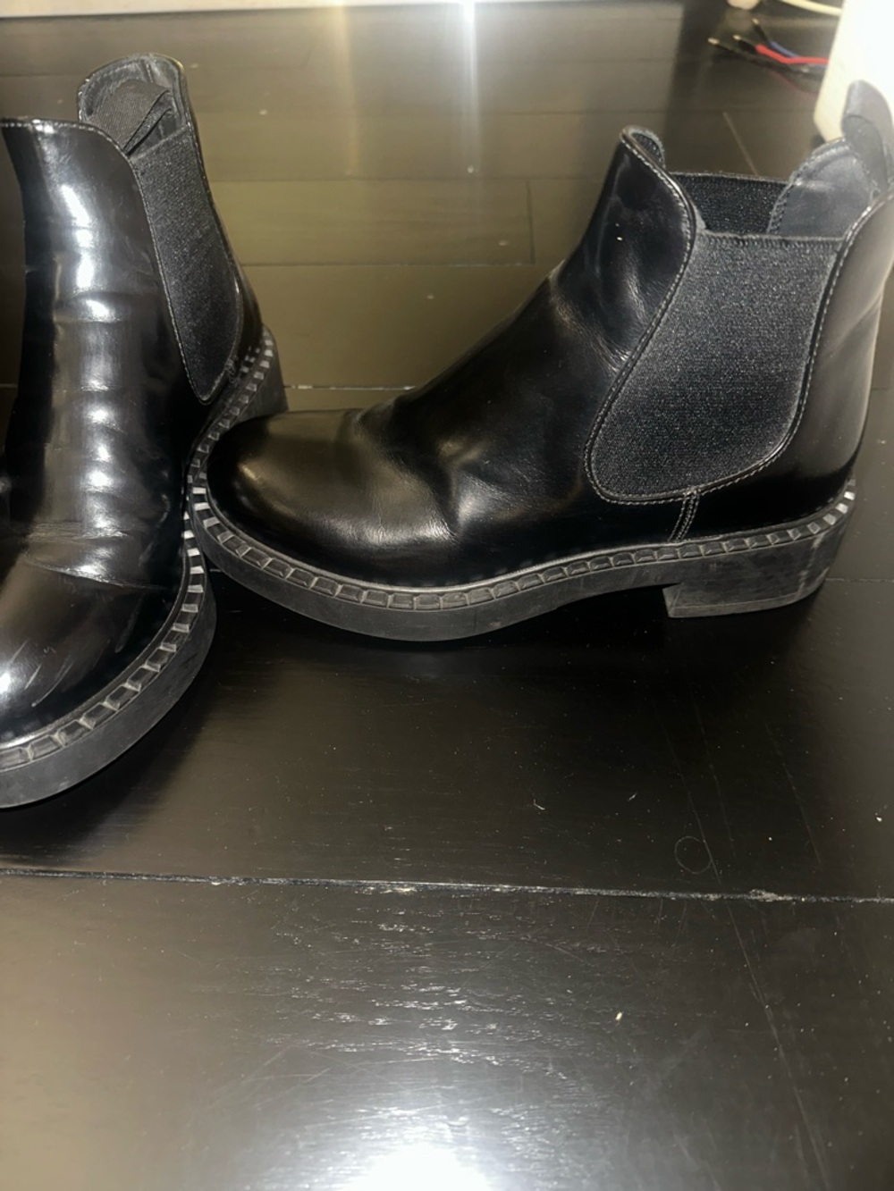 Prada Calfskin Chelsea Boots Size US 6 EU 36 - Picture 7 of 11